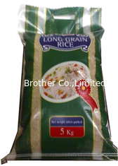 China Waterproof 25kg PP Woven Rice Bag / Packaging Rice Sack 40gsm - 170gsm Weight supplier